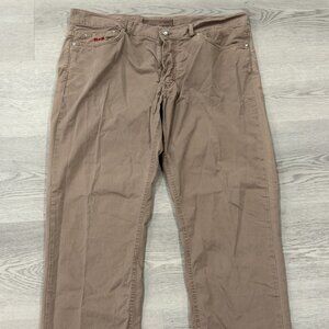 Harmont & Blaine Men's Khaki Chino Pants Dachshund Logo Cotton Blend Size 54